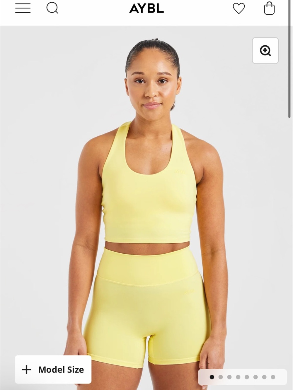 AYBL butter yellow workout set